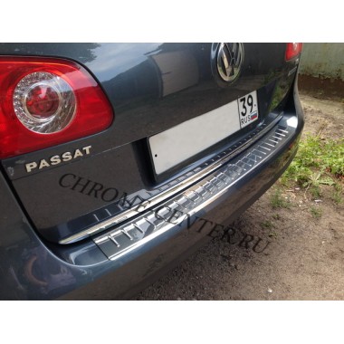 Накладка на задний бампер VW Passat B6 Variant (2006-2011) бренд – Croni главное фото